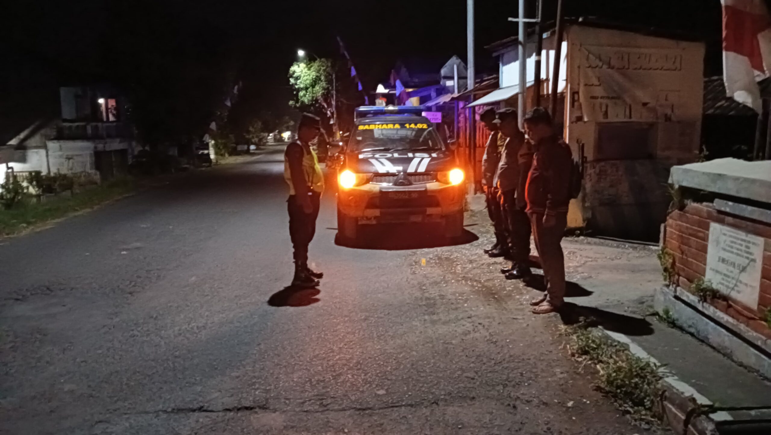 Polsek Jatikalen Sekat Perbatasan Nganjuk-Jombang Antisipasi Pegesahan Warga Baru PSHT