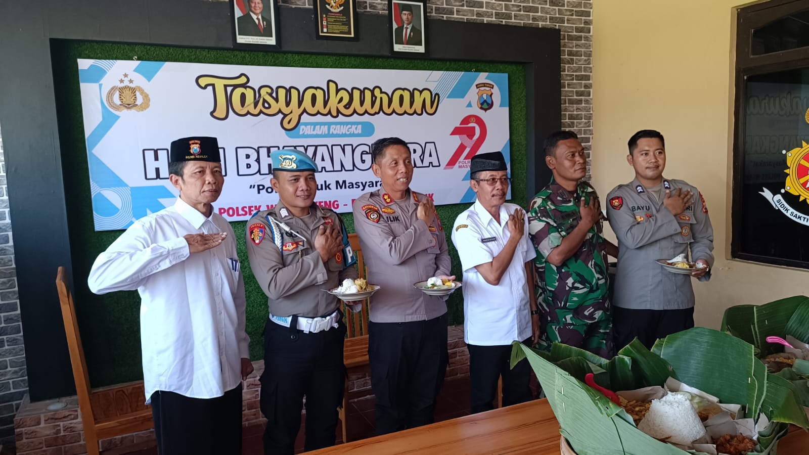 Polsek Warujayeng Gelar Tasyakuran Hari Bhayangkara ke-79