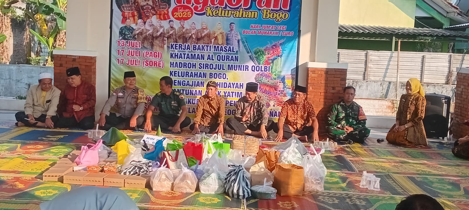 Bhabinkamtibmas Kelurahan Bogo Hadiri Tasyakuran Nyadran Bersama 3 Pilar Wujud Sinergitas dan Pelestarian Budaya