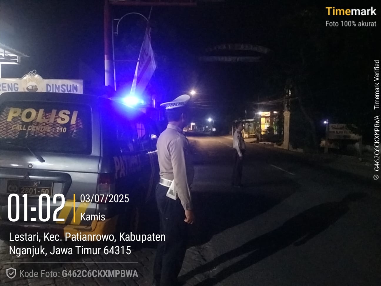 Ciptakan Situasi Kamtibmas Aman dengan Patroli Blue Light