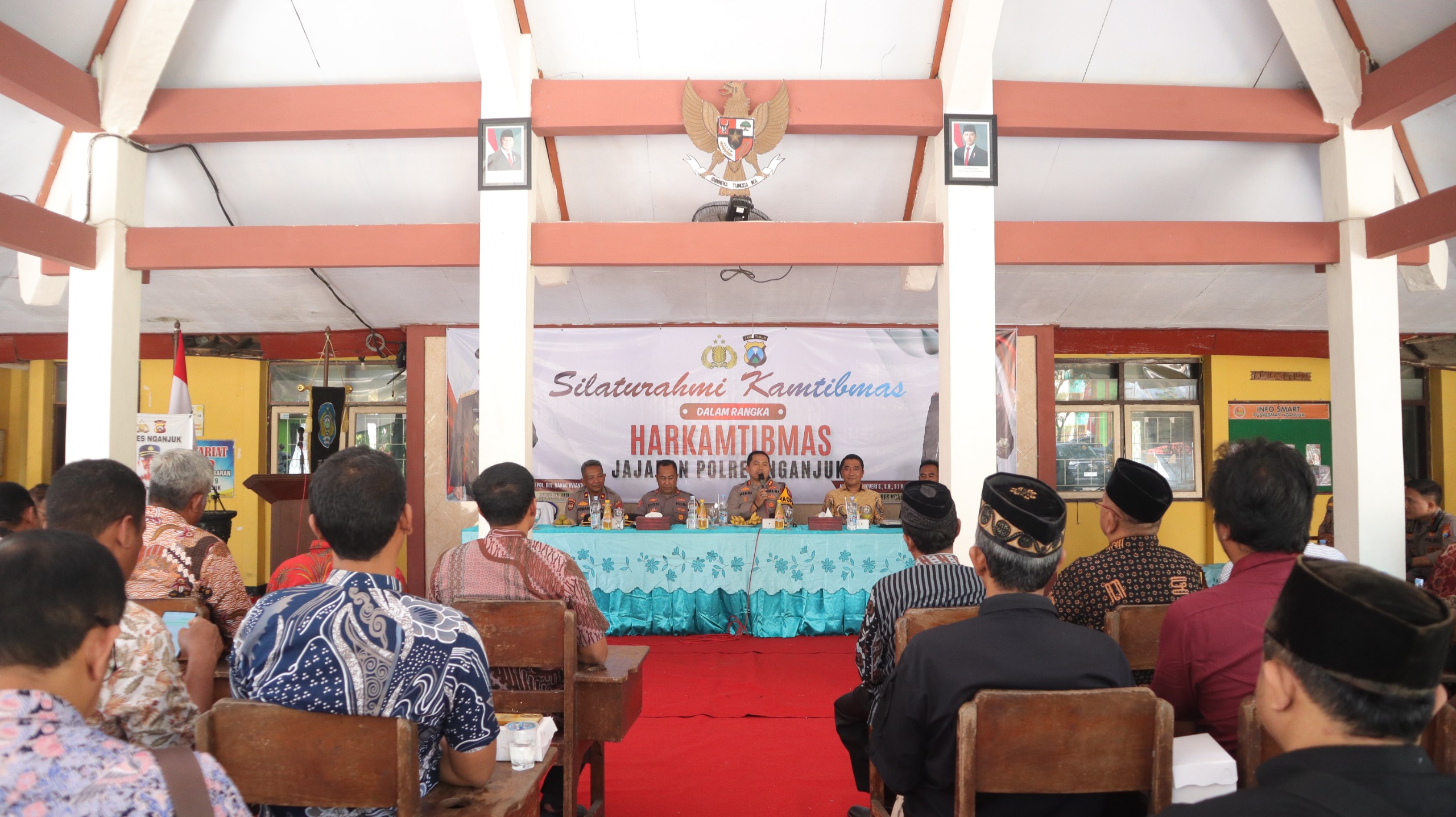Silaturahmi Kamtibmas, Kapolres Nganjuk Gandeng Forkopimcam Bahas Kerawanan Wilayah