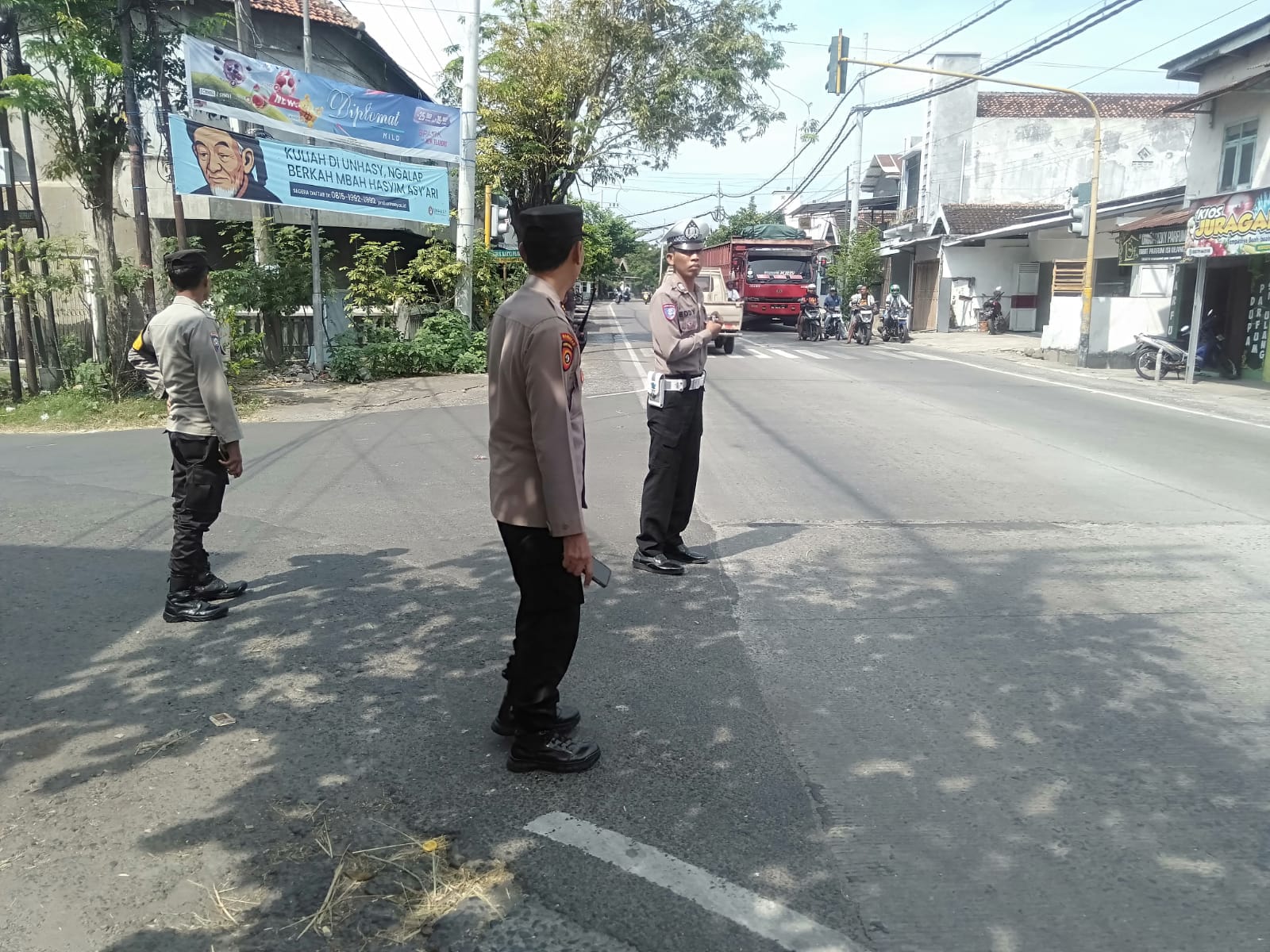 Polsek Nganjuk Kota Gelar Patroli Jalur Rawan Laka