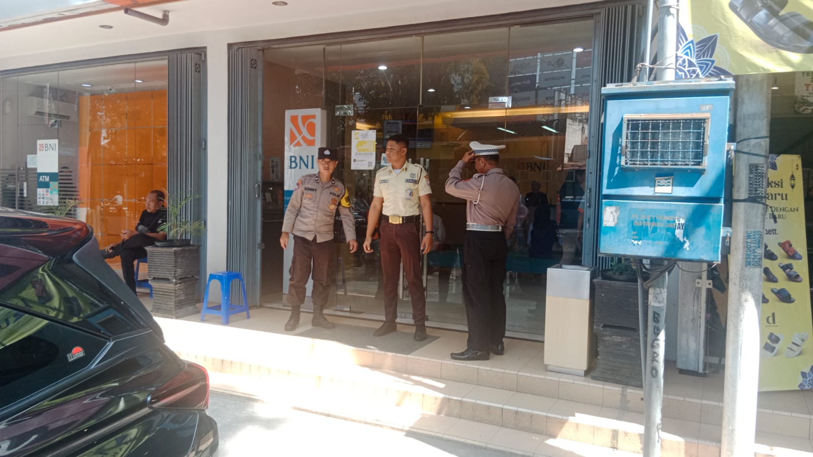 Polsek Kertosono Gelar Patroli Perbankan untuk Cegah Tindak Kejahatan di ATM