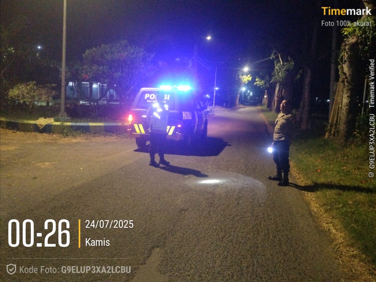 Ciptakan Situasi Kamtibmas Aman dengan Patroli Blue Light