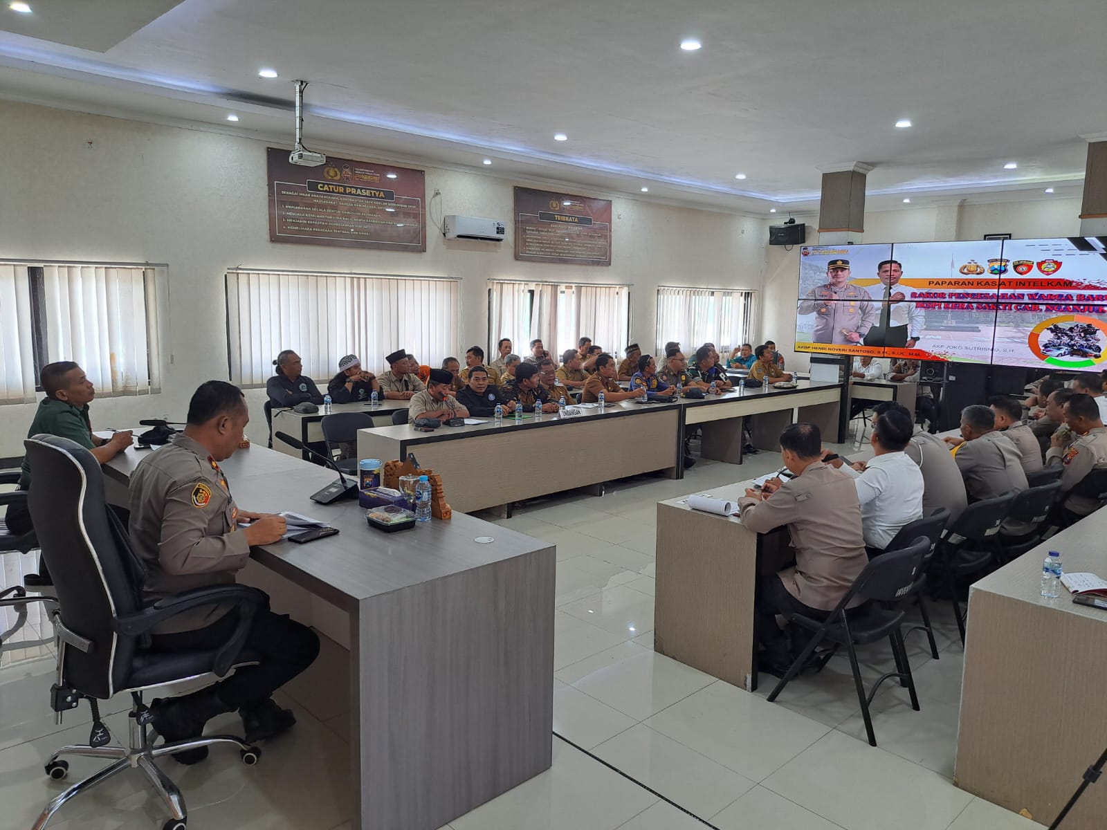 Wilayah Polres Nganjuk Jadi Jalur Perlintasan Anggota IKSPI Menuju Madiun, Rakor Eksternal Digelar untuk Pengamanan