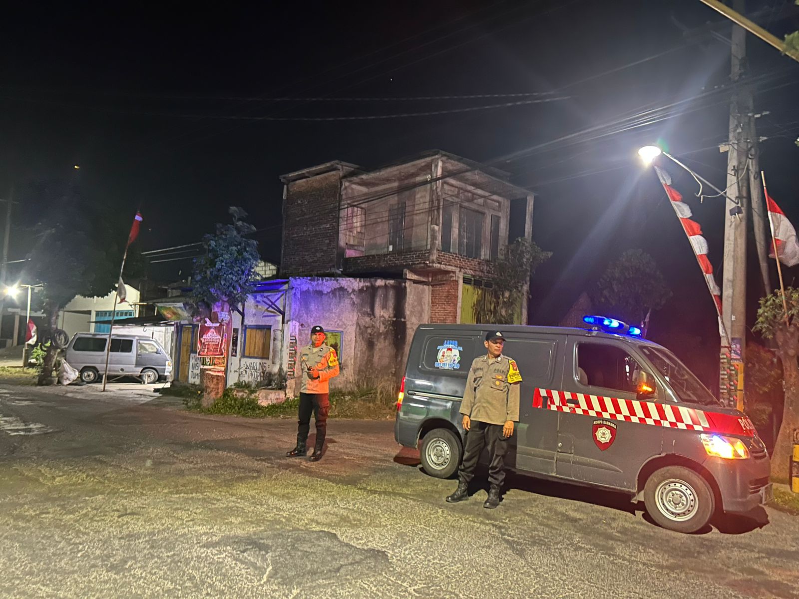 Jaga Kamtibmas Tetap Kondusif, Polsek Warujayeng Intensifkan Patroli Hingga Dini Hari