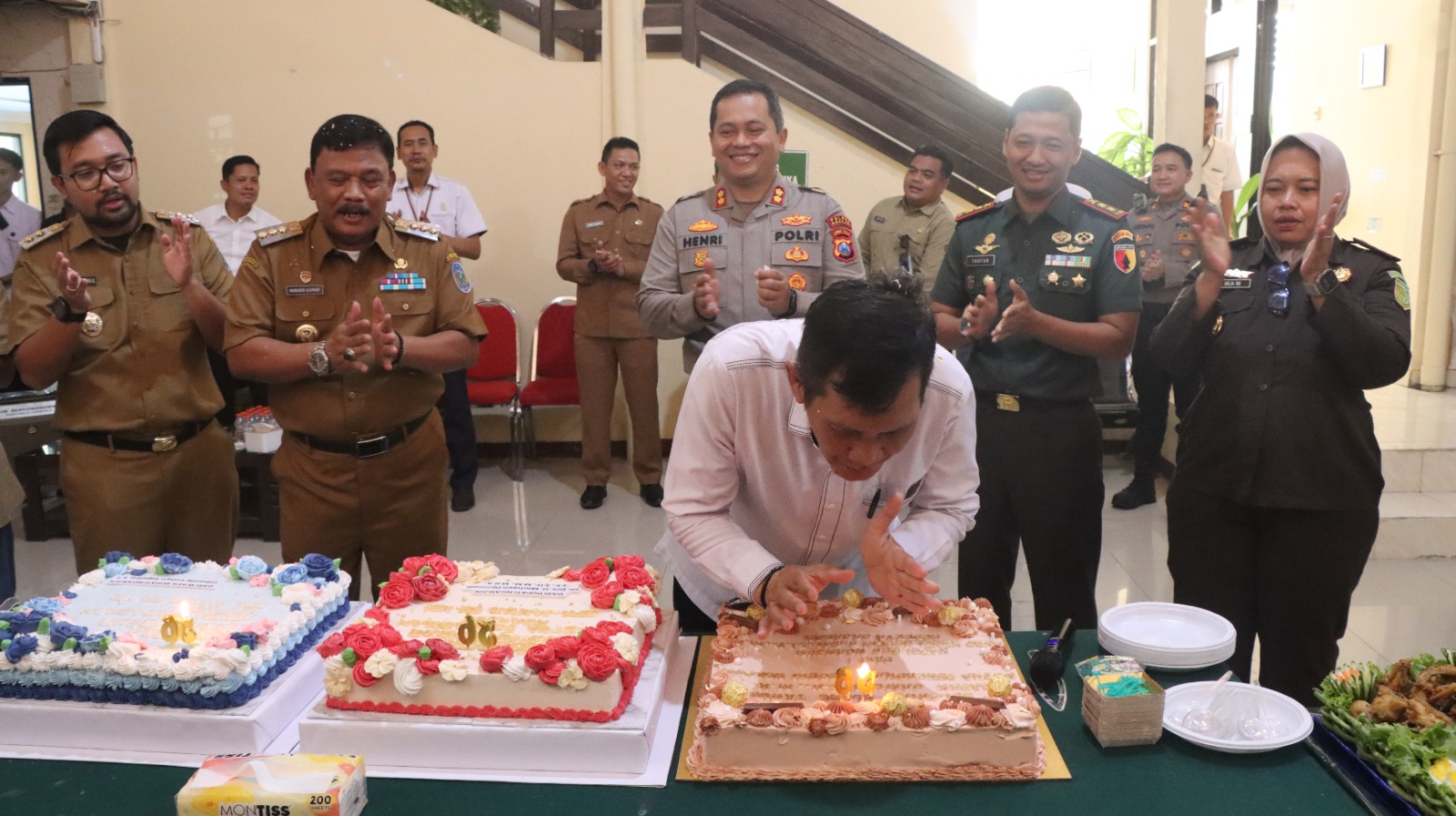 Forkopimda Nganjuk Rayakan Ulang Tahun Ketua PN ke-56, Perkuat Sinergisitas Antarlembaga