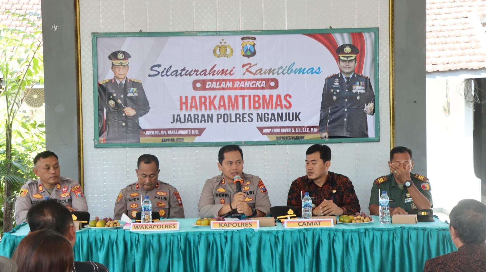 Jalin Silaturahmi Kamtibmas, Kapolres Nganjuk Bahas Potensi Kerawanan di Kecamatan Gondang