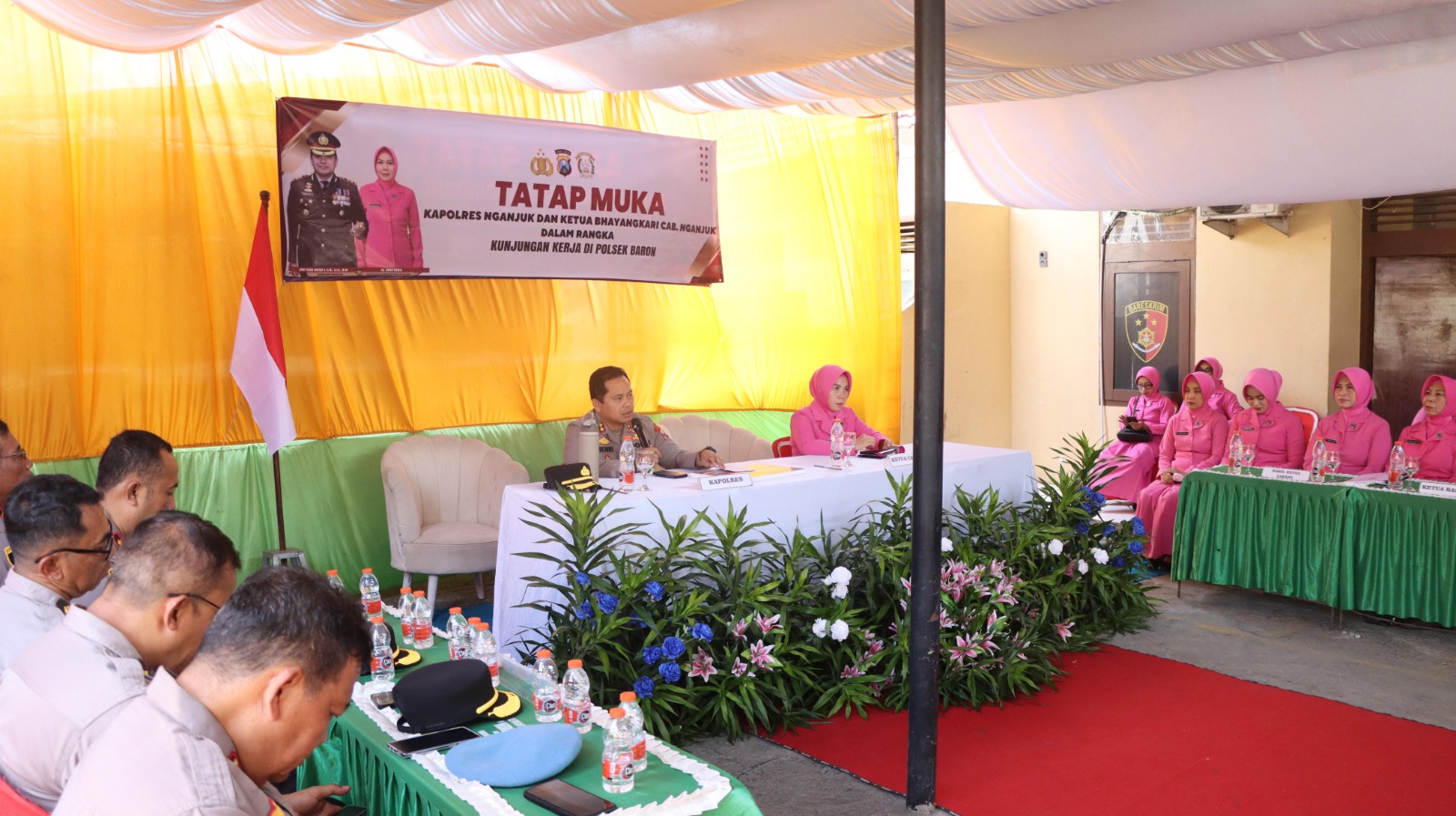 Kapolres Nganjuk Sambangi Polsek Baron, Tegaskan Komitmen Bebas Narkoba dan Tingkatkan Kinerja