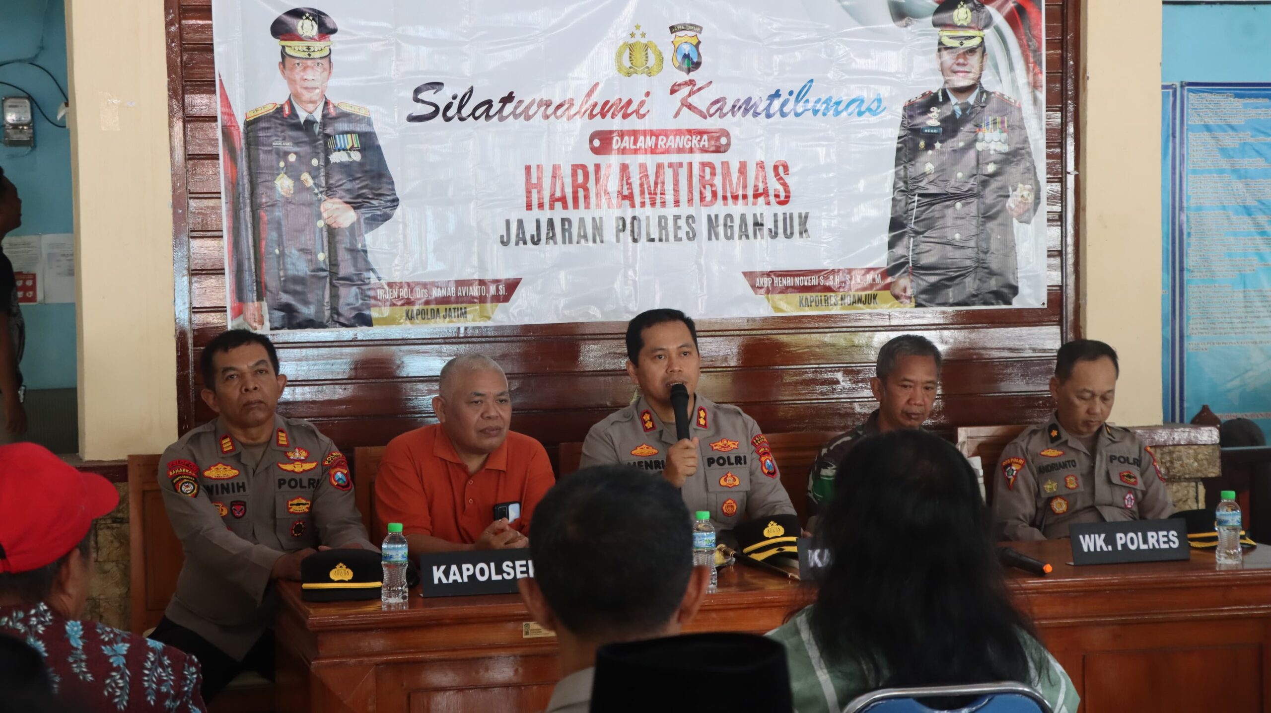 Kapolres Nganjuk Tegaskan Pentingnya Peran Warga dalam Menjaga Kamtibmas di Kecamatan Sawahan