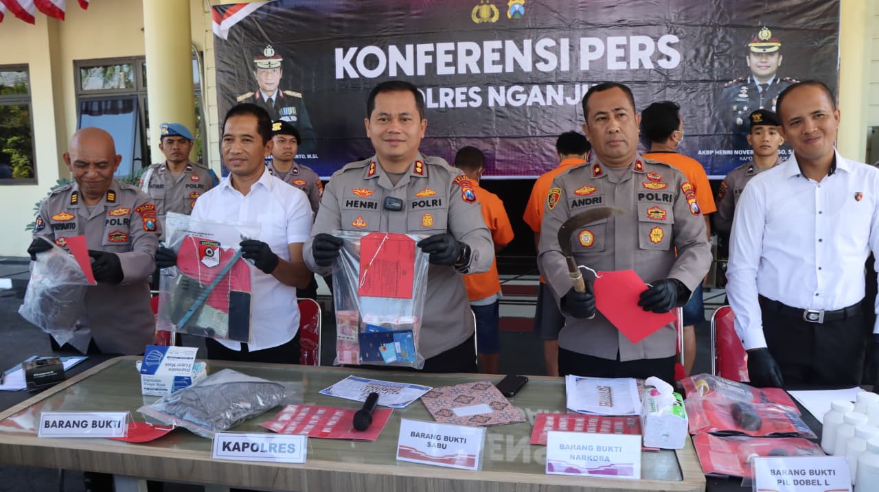 Ungkap Kasus Menonjol, Polres Nganjuk Beri Jaminan Rasa Aman Kepada Warga