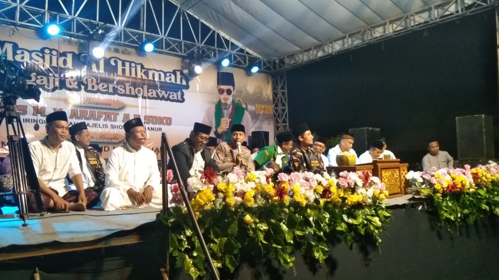 Kapolsek Warujayeng Hadiri Ngaji dan Sholawat Maulid Nabi di Demangan