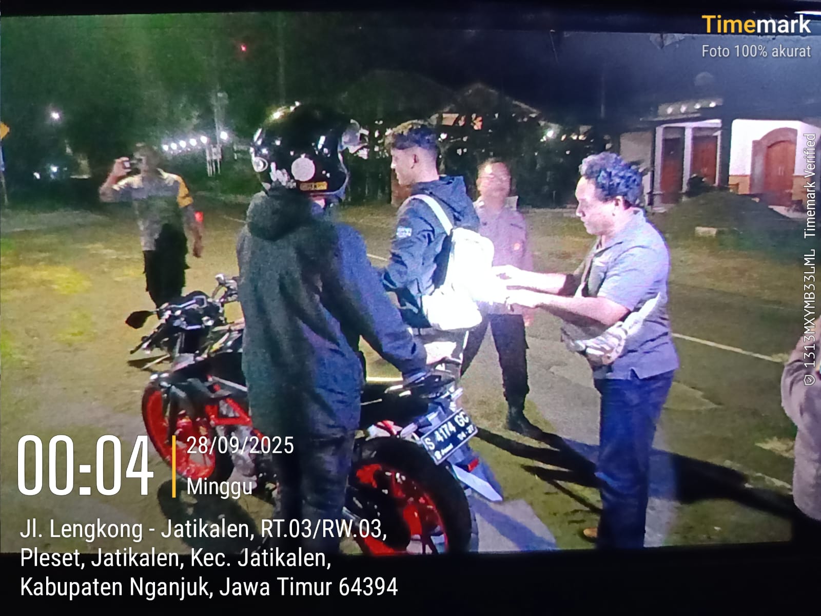 Cegah Gesekan Antar Perguruan Silat, Sajam, handak Polsek Jatikalen Laksanakan Operasi Sreg di depan mapolsek