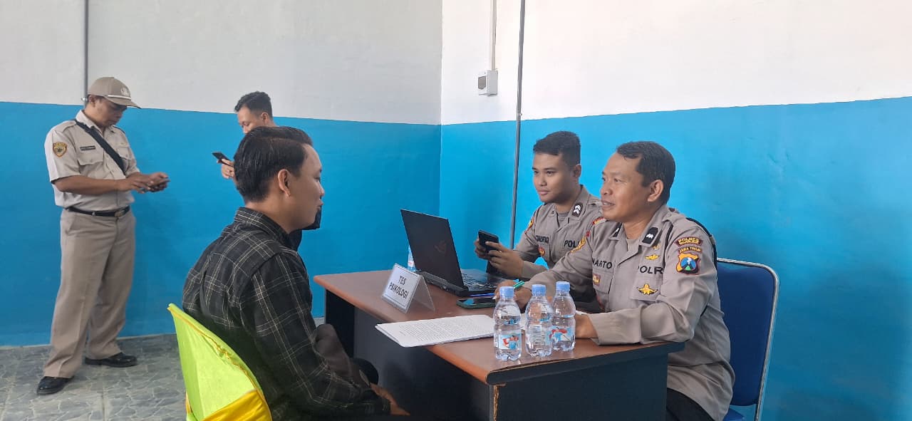 Polres Nganjuk Dukung Rekrutmen Karyawan SPPG, 72 Peserta Jalani Seleksi Ketat