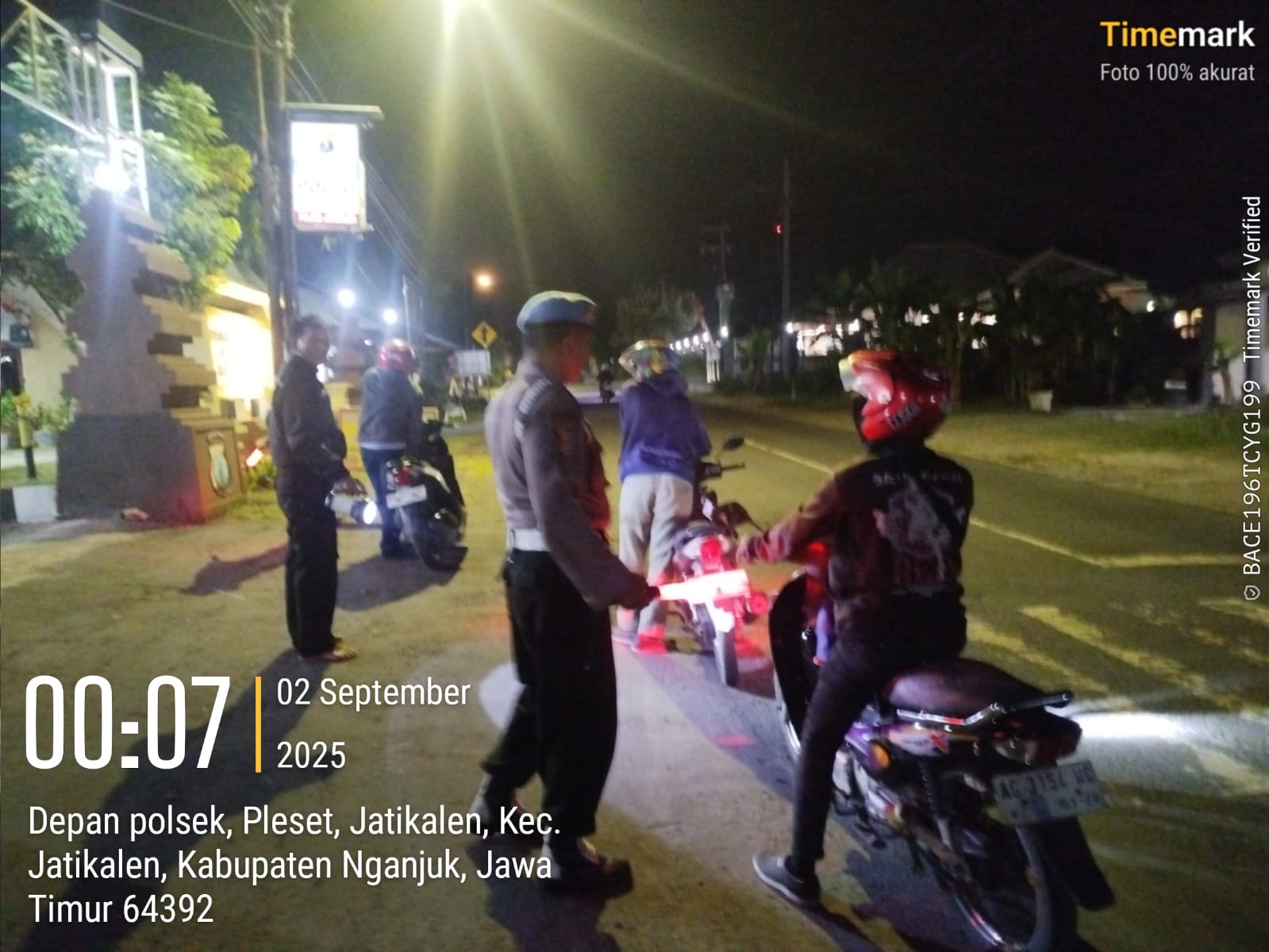 Cegah Gesekan Antar Perguruan Silat, Polsek Jatikalen Laksanakan Operasi Sreg