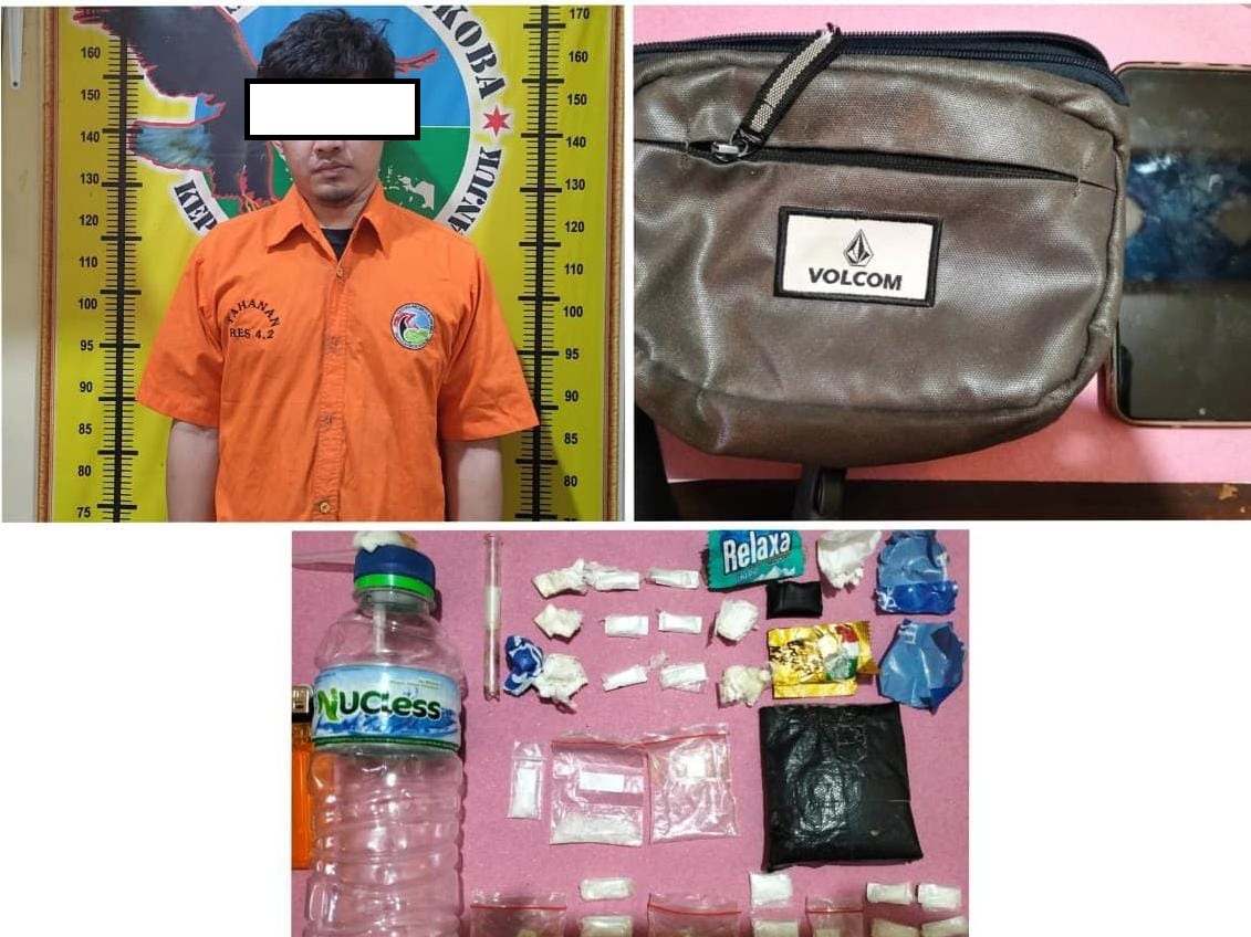 Polres Nganjuk Bekuk Pengedar Sabu di Sawahan, Amankan 3,79 Gram dalam Operasi Tumpas