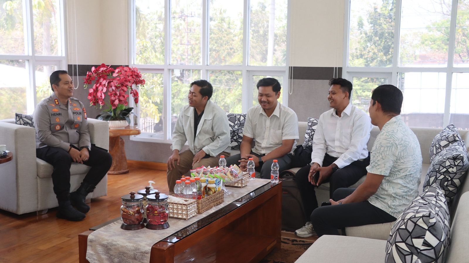 BEM PTNU Jatim Silaturahmi dengan Kapolres Nganjuk, Bahas Sikap Bijak Hadapi Situasi Terkini
