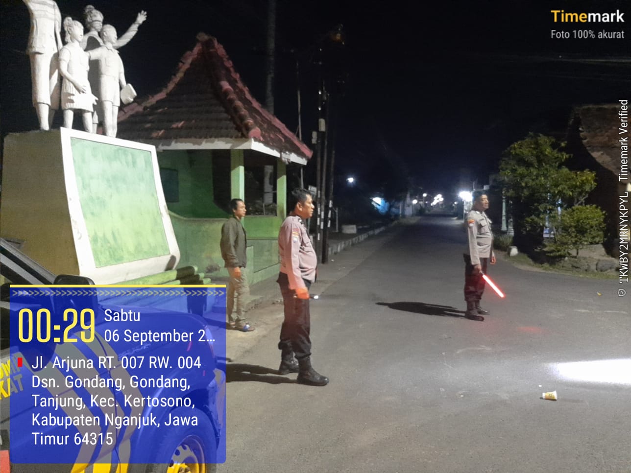 Patroli Blue Light Cegah Gesekan Antar Perguruan Silat Di Perbatasan Wilayah