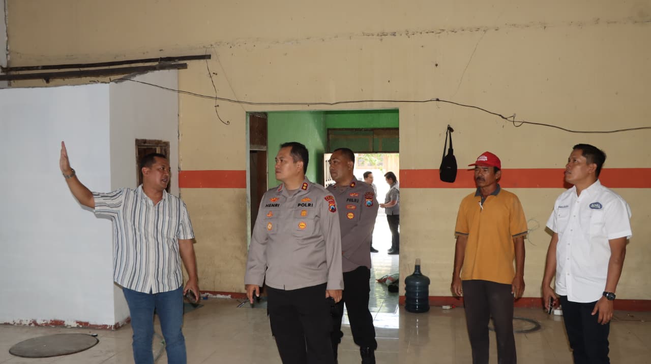 Kapolres Nganjuk Tinjau Progres Pembangunan SPPG di Baron dan Lengkong