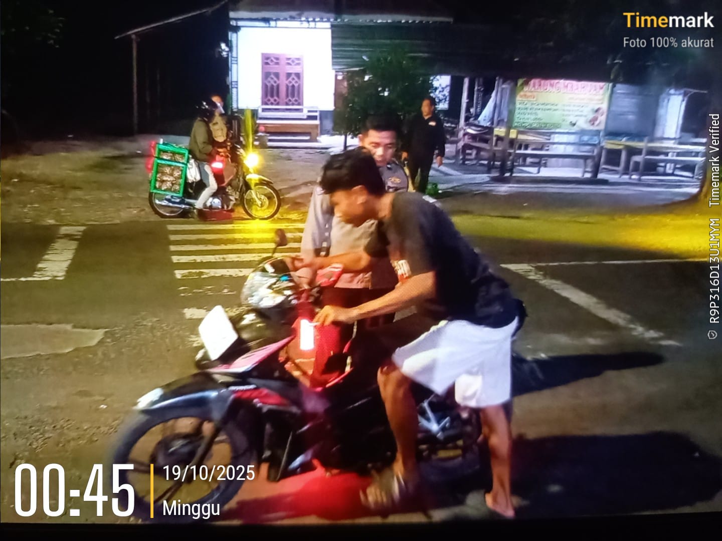Cegah Gesekan Antar Perguruan Silat, Sajam, handak Polsek Jatikalen Laksanakan Operasi Sreg di depan mapolsek