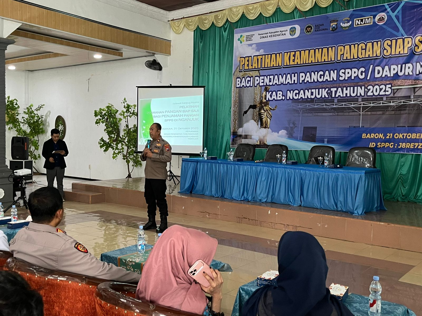 Kapolres Nganjuk Dukung Pelatihan Keamanan Pangan Siap Saji bagi Penjamah Pangan