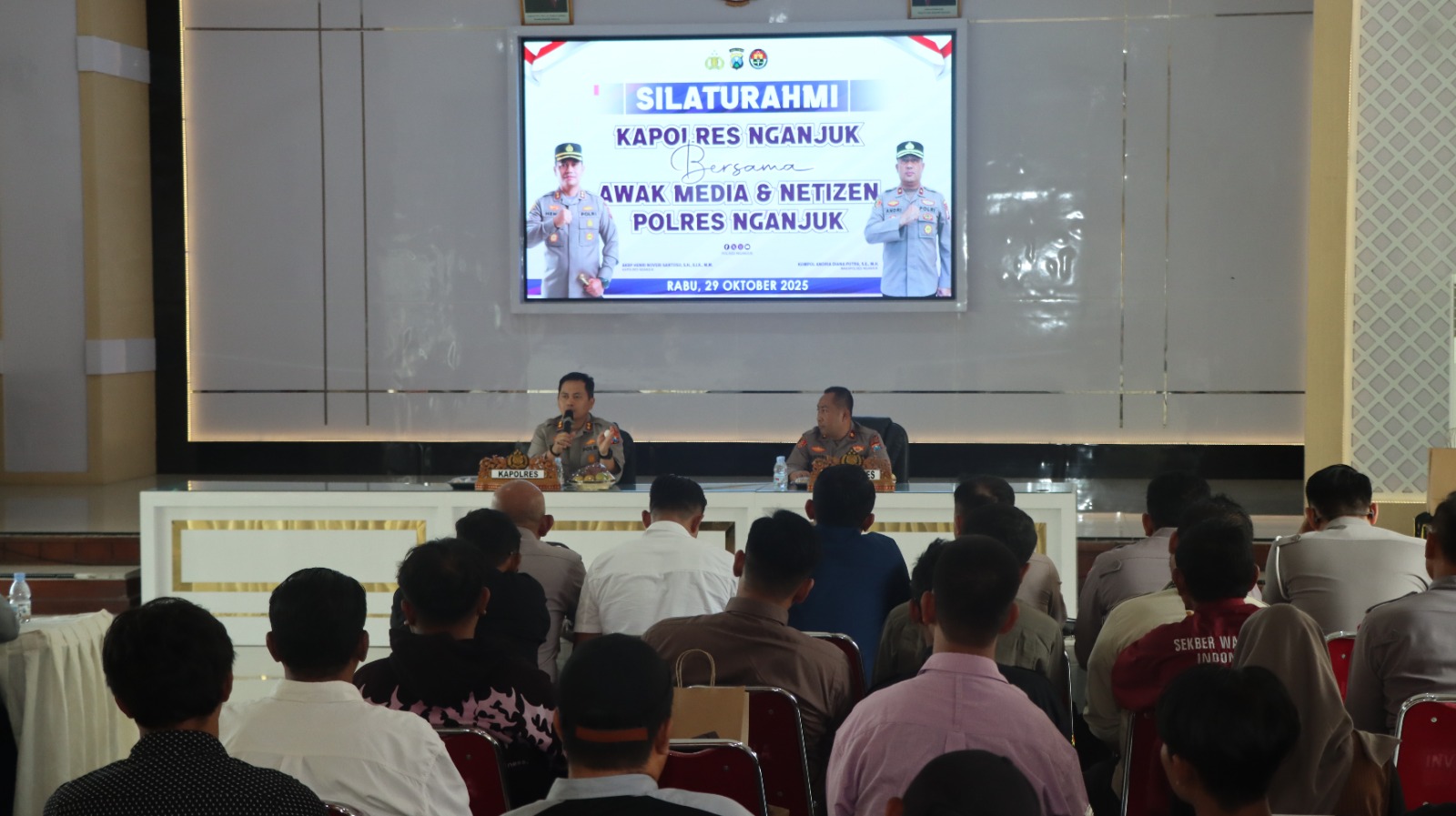 Silaturahmi Polres Nganjuk, Kapolres Nganjuk Ajak Wartawan dan Netizen Bersinergi Jaga Kondusivitas Wilayah