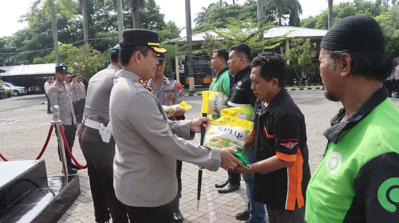 Polres Nganjuk Gelar Apel Ojol Kamtibmas, Wujud Sinergi Bersama Komunitas untuk Jogo Nganjuk