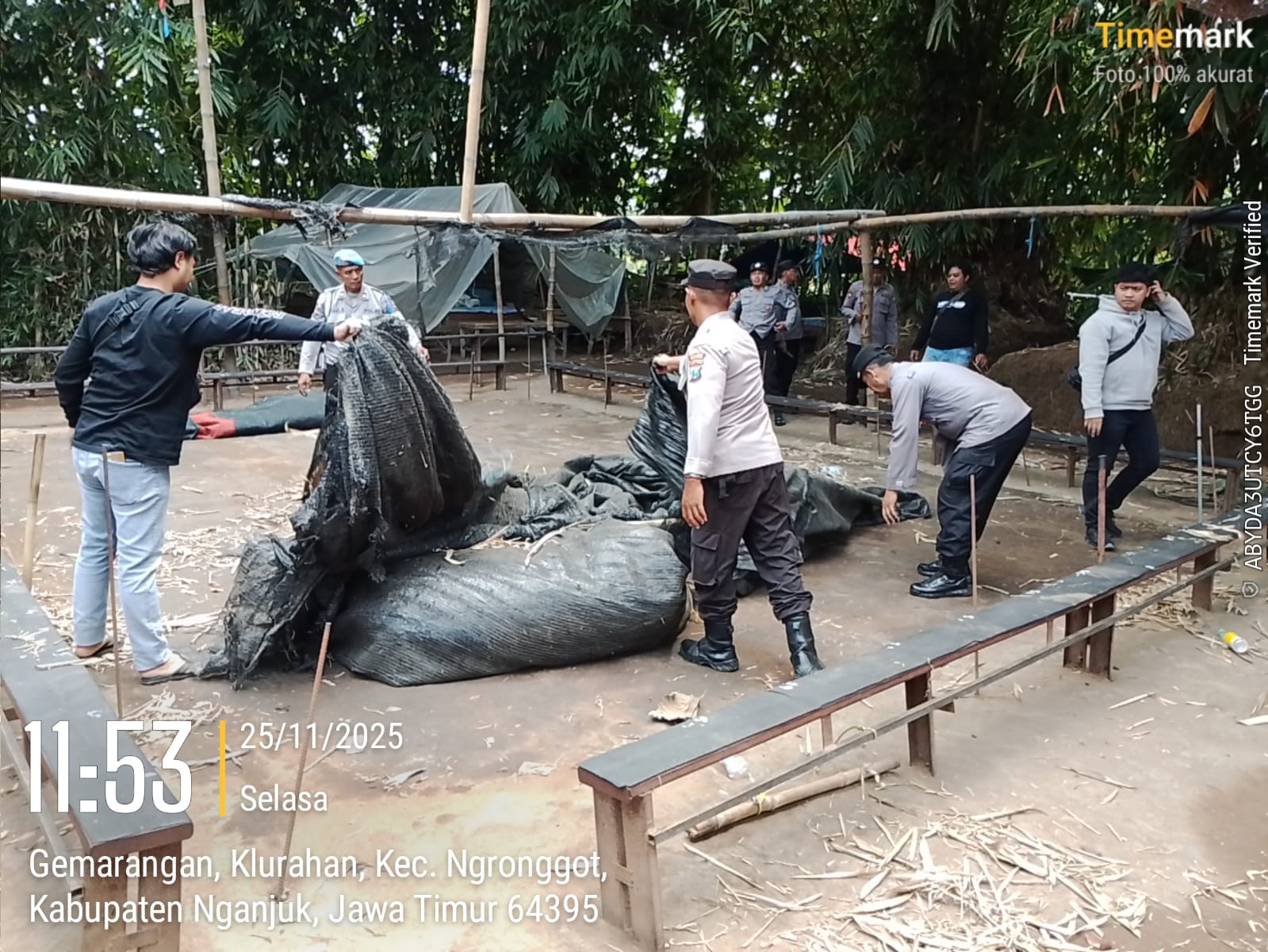 Polsek Ngronggot Bongkar Lokasi Diduga Perjudian Sabung Ayam di Klurahan