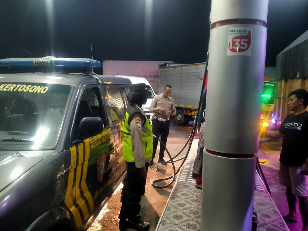 Polsek Kertosono Tingkatkan Patroli Obyek Vital Antisipasi Gangguan Kamtibmas