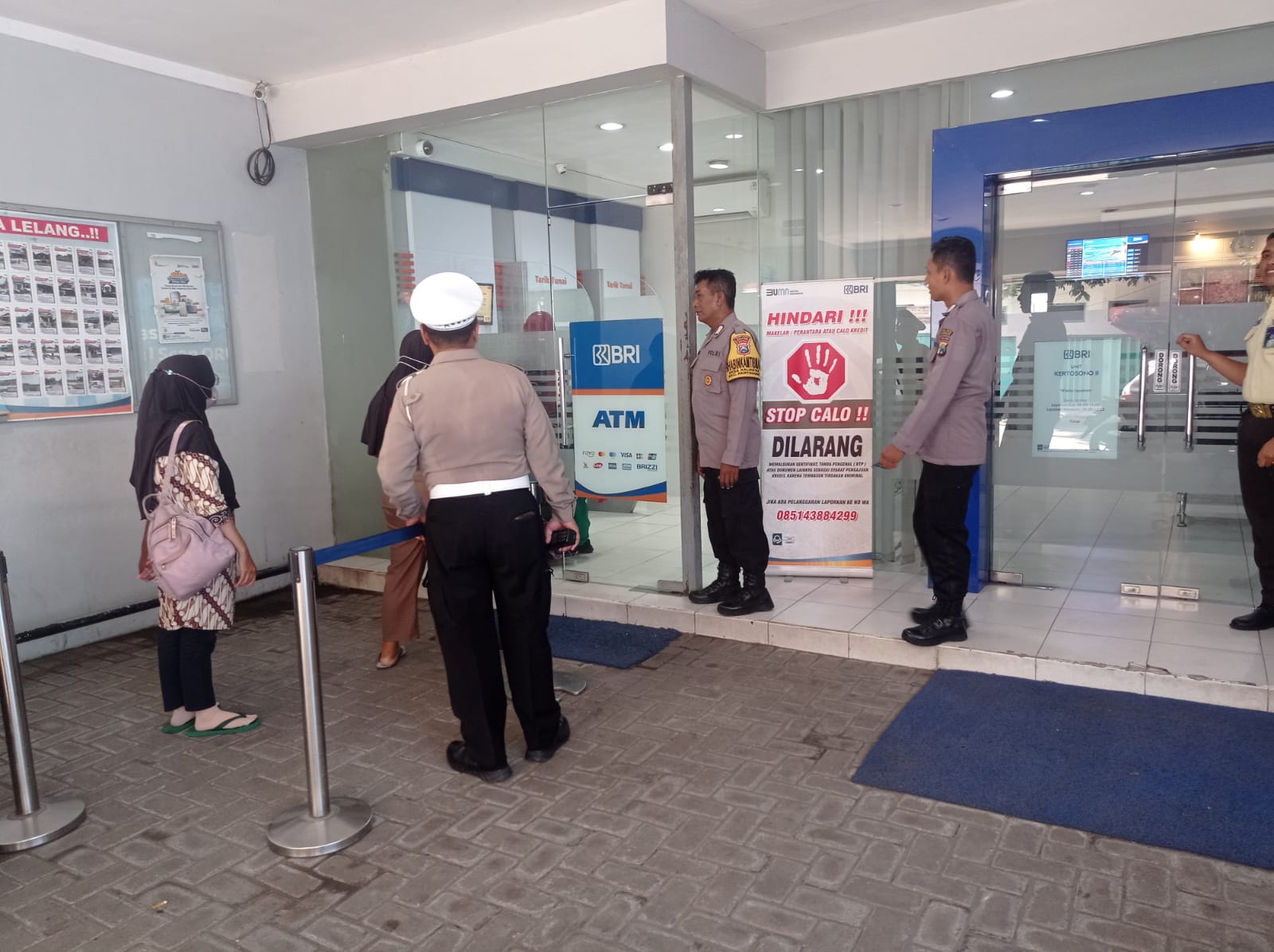 Polsek Kertosono Gelar Patroli Perbankan untuk Cegah Tindak Kejahatan di ATM