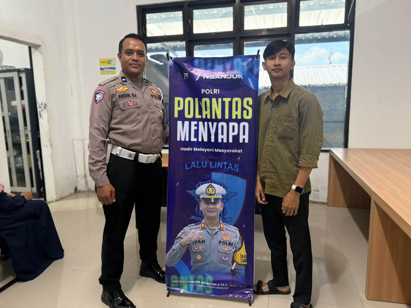 Satlantas Polres Nganjuk Perkuat Edukasi dan Layanan SIM Lewat Polantas Menyapa