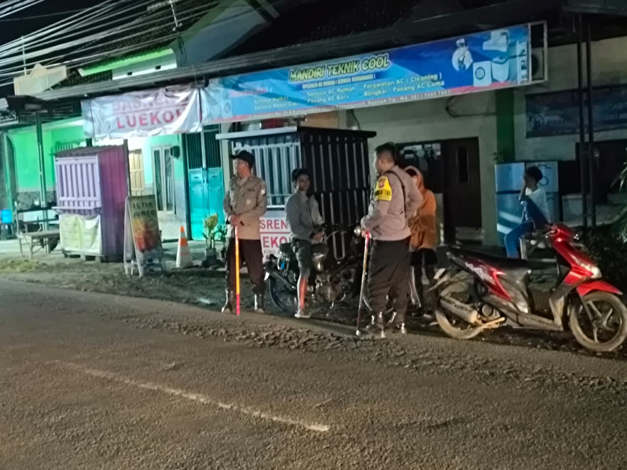 Cegah Balap Liar, Polsek Warujayeng Tingkatkan Patroli di Jalur Jetis–Kampungbaru