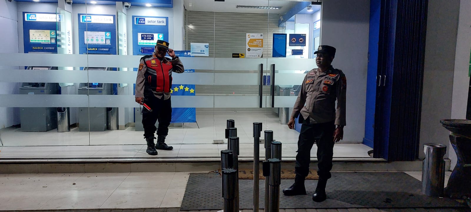 Polsek Kertosono Gelar Patroli Perbankan untuk Cegah Tindak Kejahatan di ATM