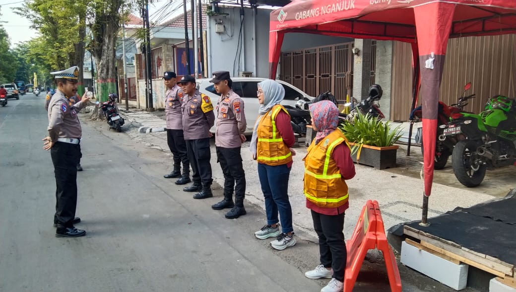 Pos Pam Diponegoro Nganjuk Siap Amankan Natal 2025 dan Tahun Baru 2026