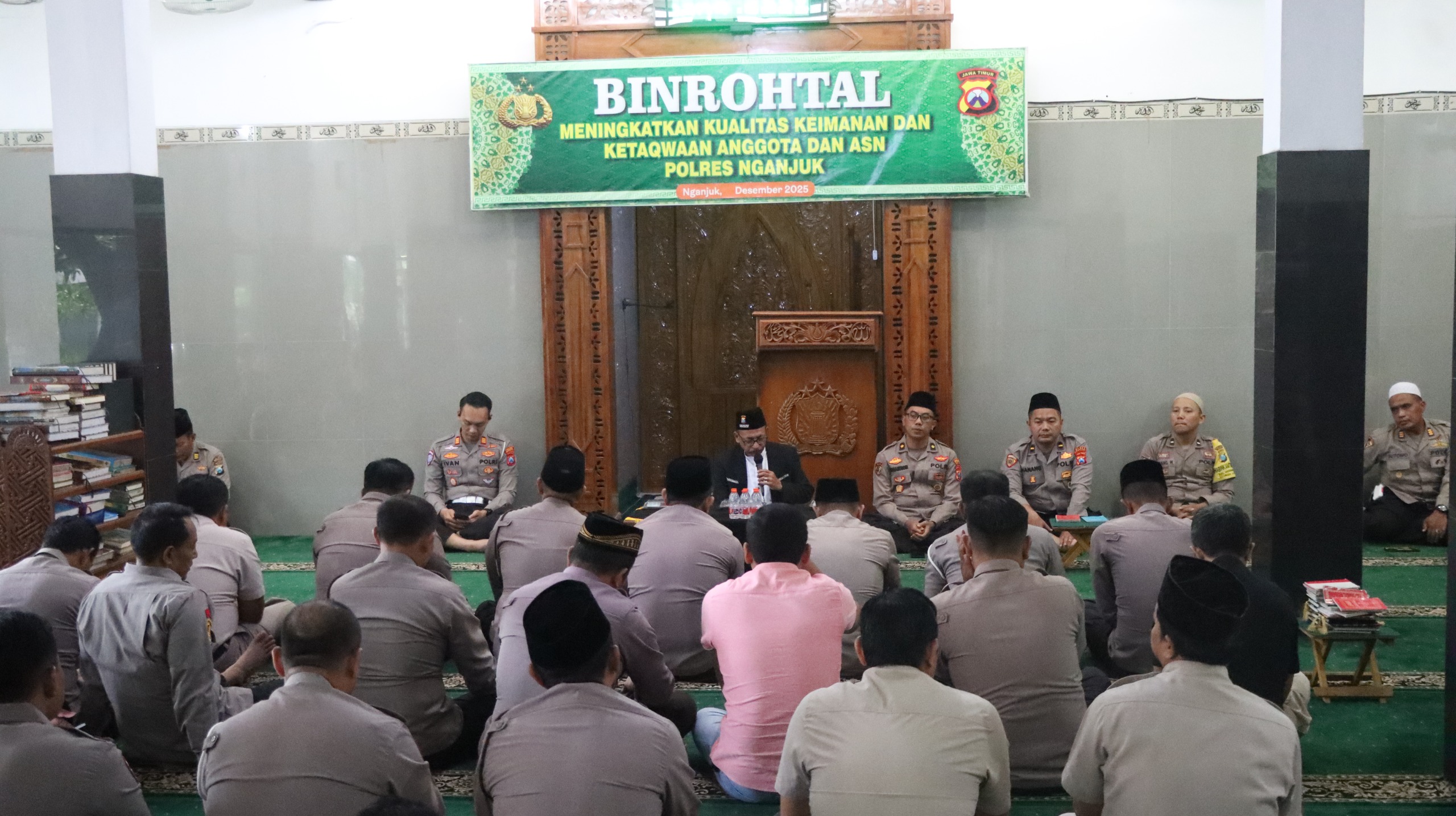 Binrohtal Polres Nganjuk Ajak Anggota Hindari Perilaku Boros dan Menjalankan Tugas dengan Jujur dan Ikhlas