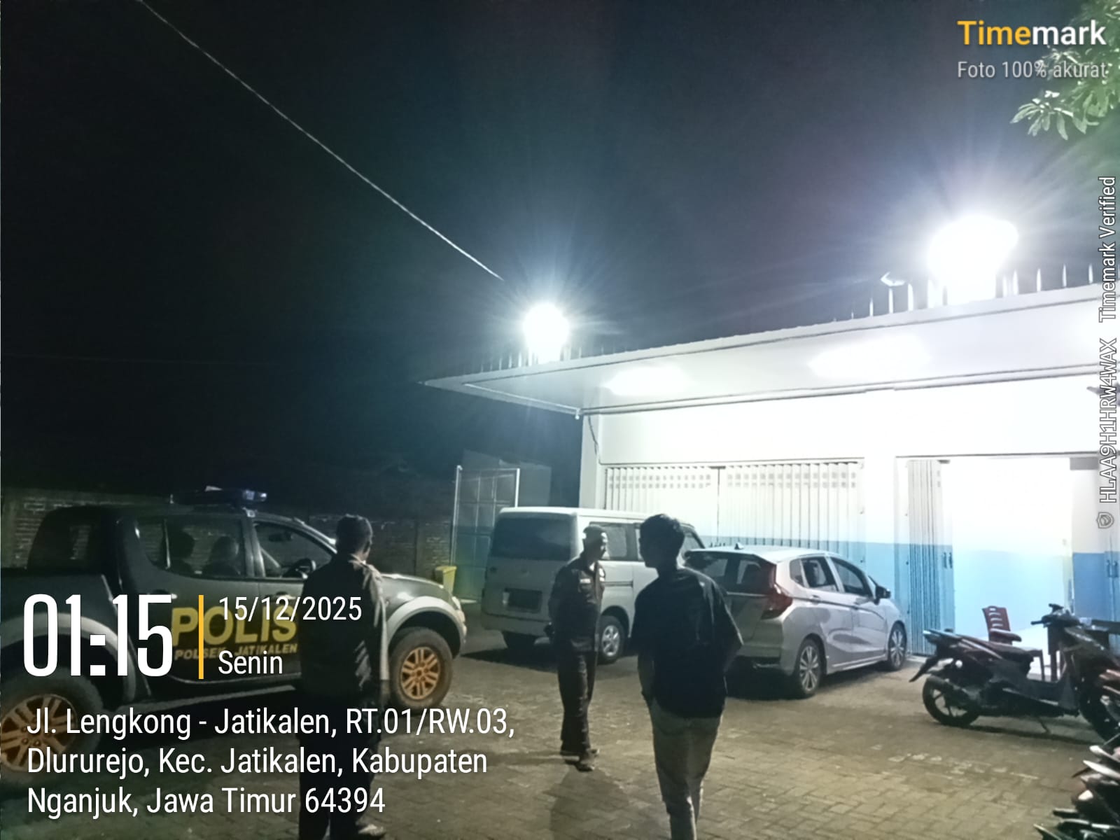 Unit Patroli Polsek Jatikalen Sambangi Dapur MBG, Jaga Sinergi Kamtibmas