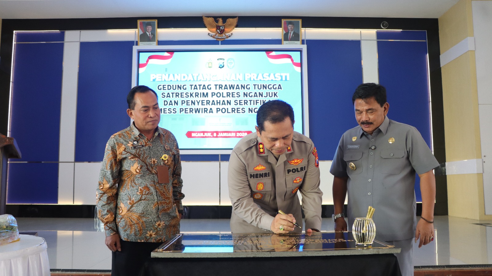 Kapolres Nganjuk Resmikan Gedung Baru Satreskrim, Dorong Pelayanan Lebih Maksimal