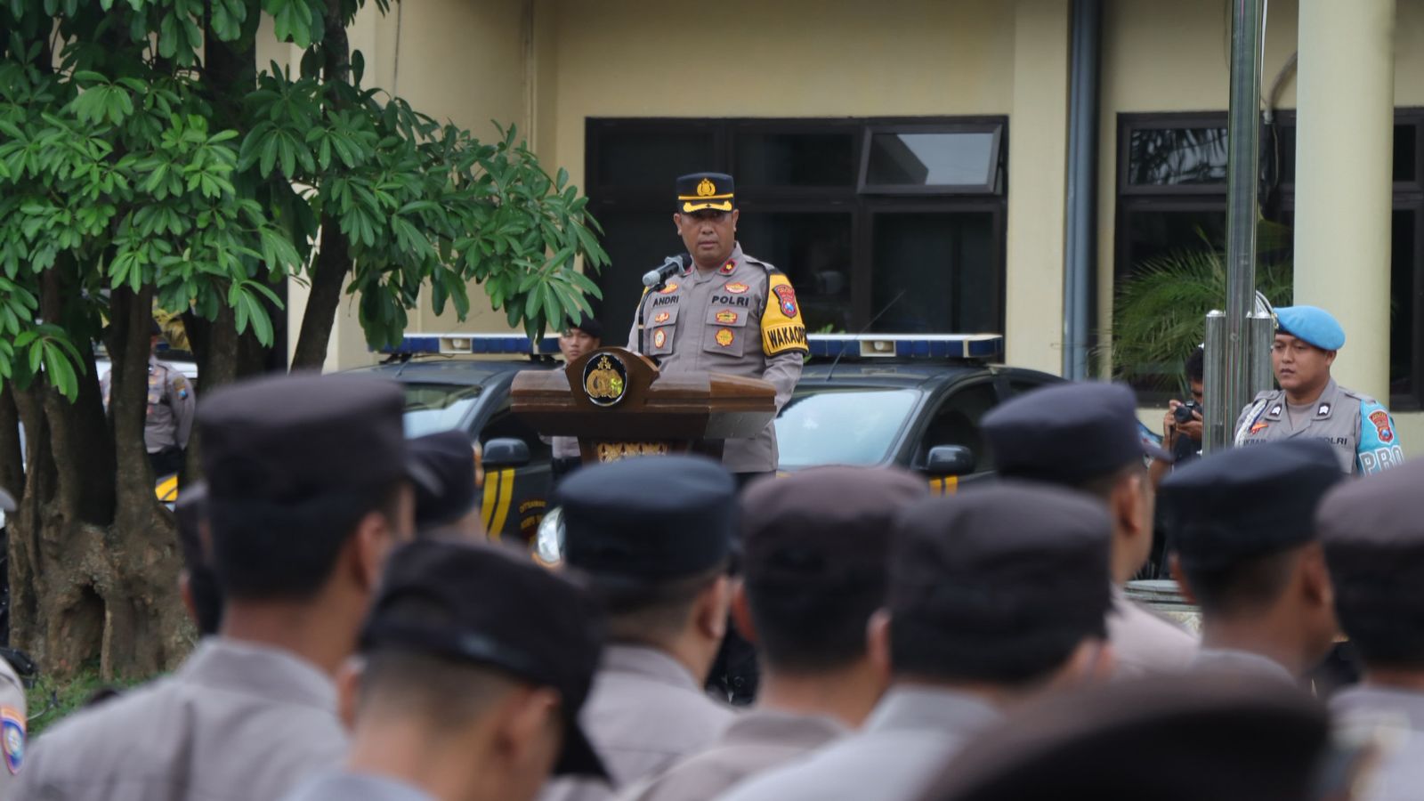 Polres Nganjuk Gelar Apel Kesiapan Pengamanan Malam Tahun Baru 2026, Ratusan Personel Gabungan Disiagakan