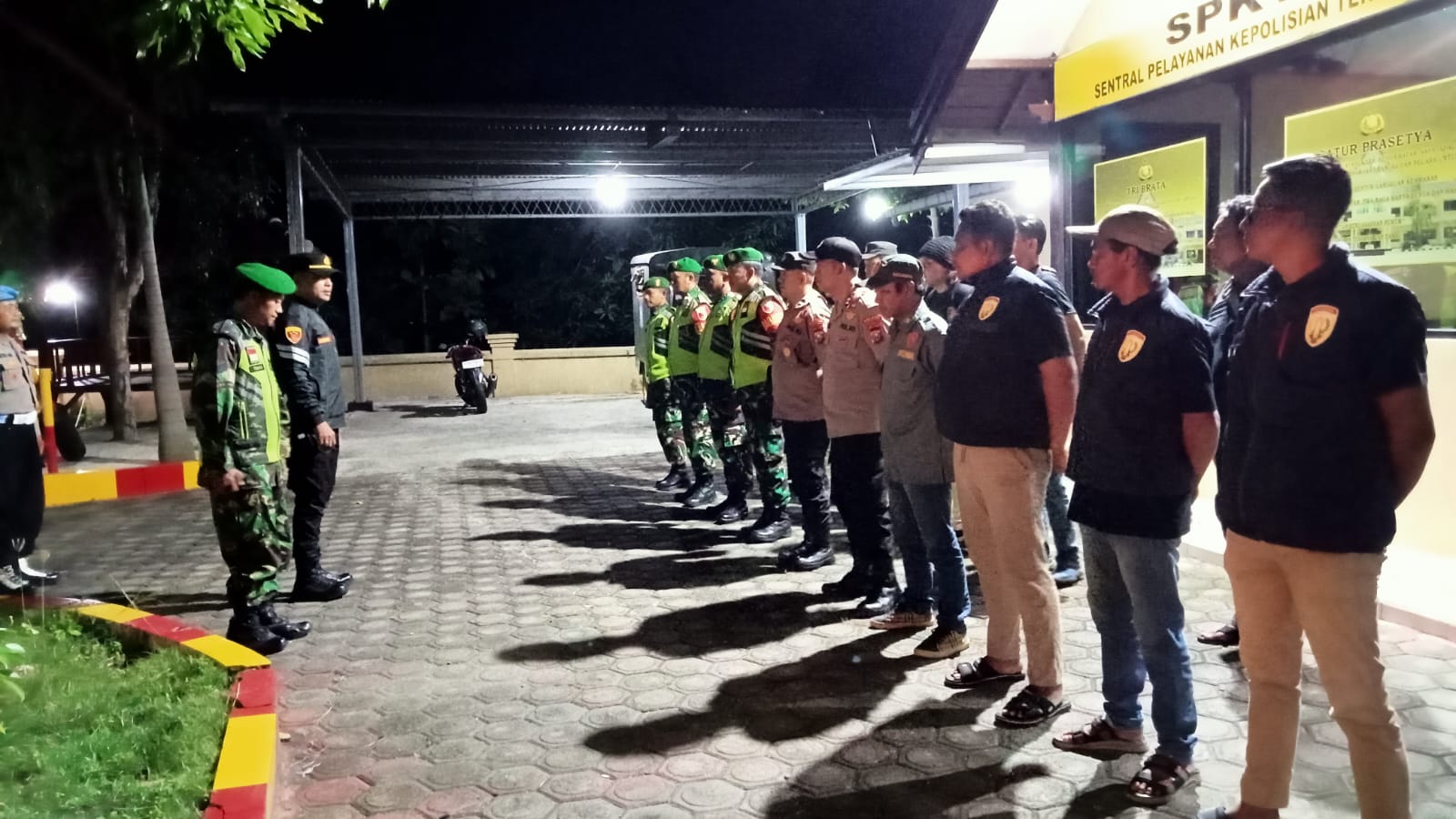 Kapolsek Jatikalen Polres Nganjuk Pimpin Apel Pengamanan Pergantian Malam Tahun Baru 2026