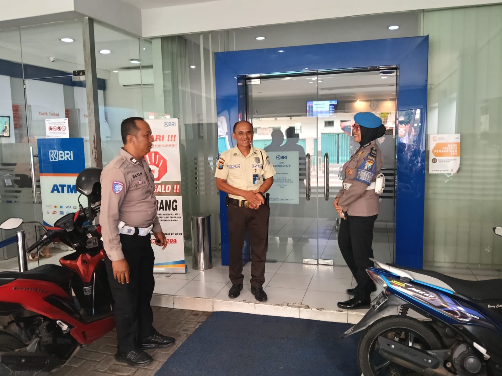 Polsek Kertosono Gelar Patroli Perbankan untuk Cegah Tindak Kejahatan di ATM