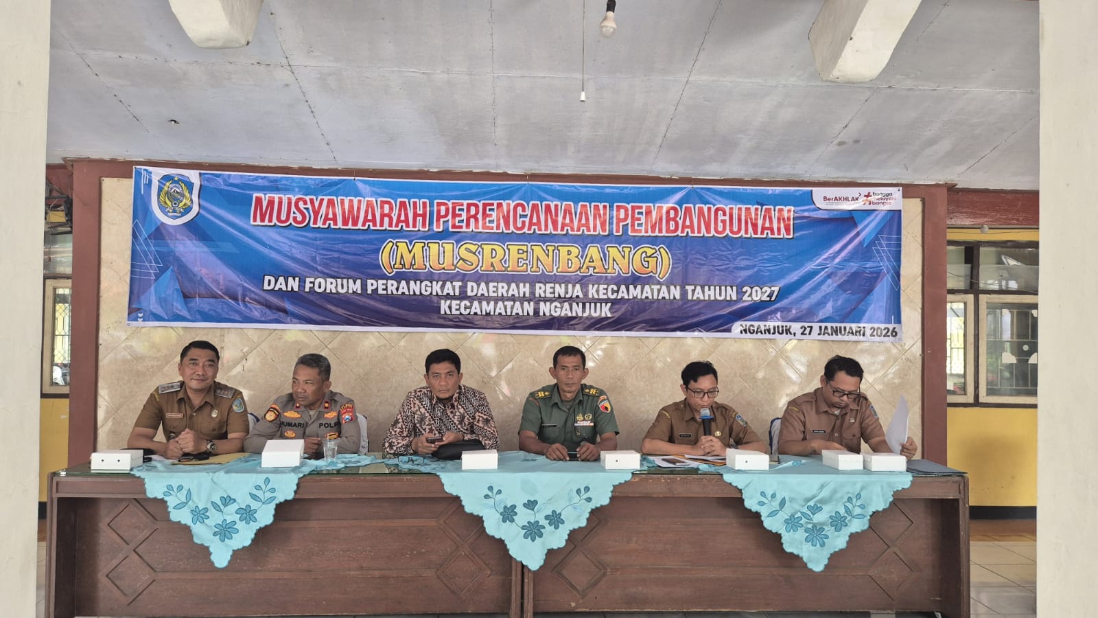 Kapolsek Nganjuk Kota Hadiri Musrenbang dan Forum Perangkat Daerah Renja Kecamatan Tahun 2027
