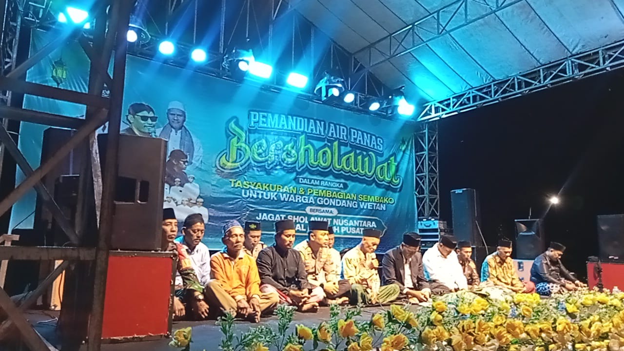 Kapolsek Jatikalen Hadiri Kegiatan Sholawat Dalam Rangka Tasyakuran