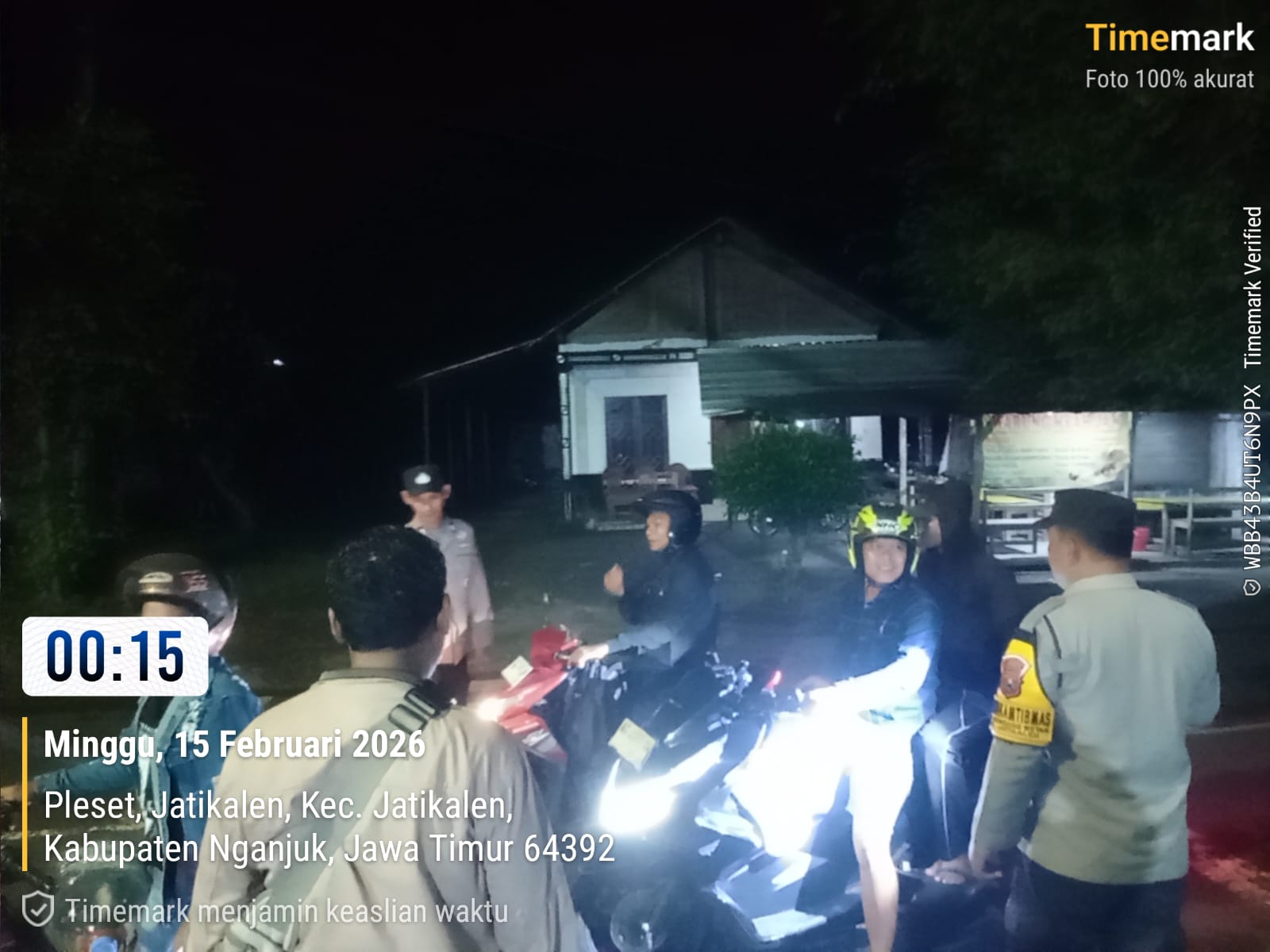 Antisipasi Cegah Gesekan Antar Perguruan Silat, Sajam, handak Polsek Jatikalen Laksanakan Operasi Sreg di depan mapolsek