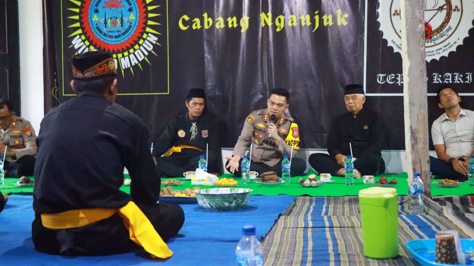 Kapolres Nganjuk Ajak PSHW Tunas Muda Jaga Kerukunan Antarperguruan Silat