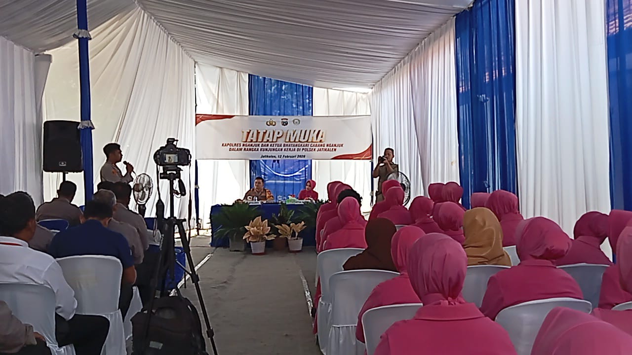 Kunjungan Kerja Kapolres Nganjuk Ke Polsek Jatikalen