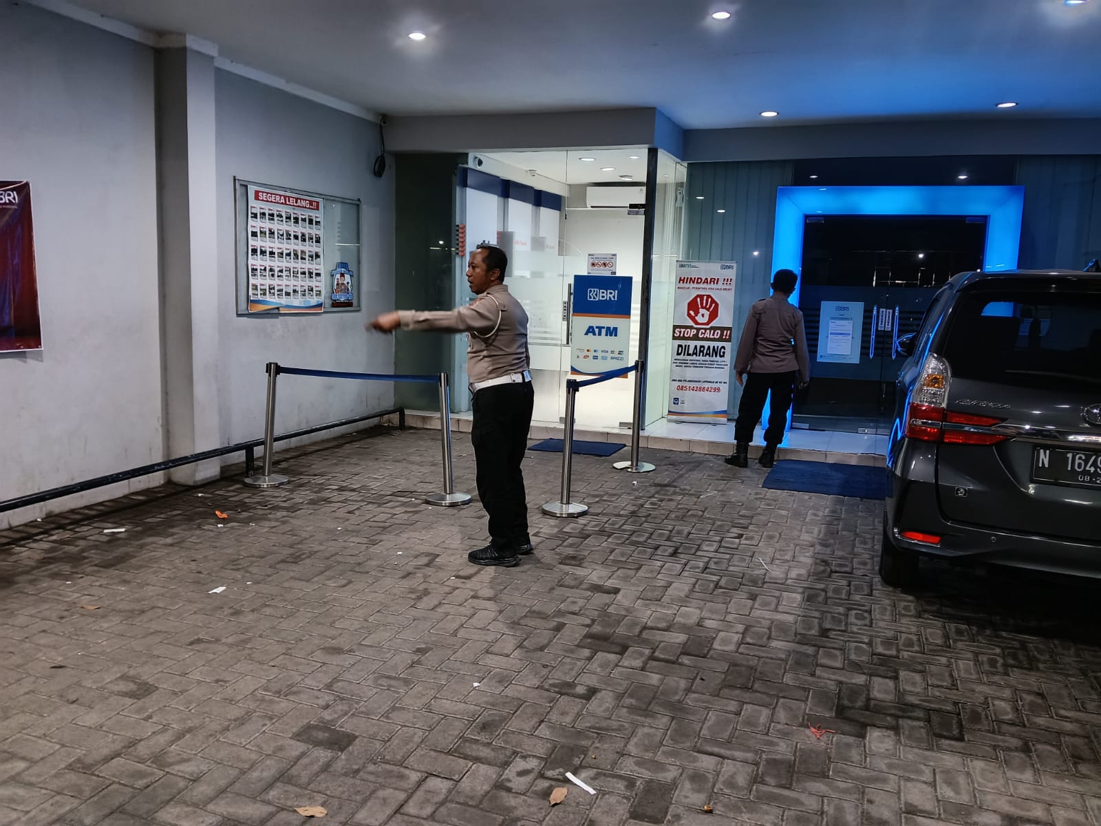 Antisipasi Kejahatan di ATM, Polsek Kertosono Patroli Perbankan