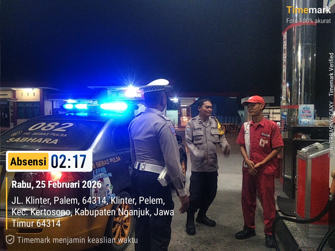 Unit Samapta Polsek Kertosono Patroli Obyek Vital