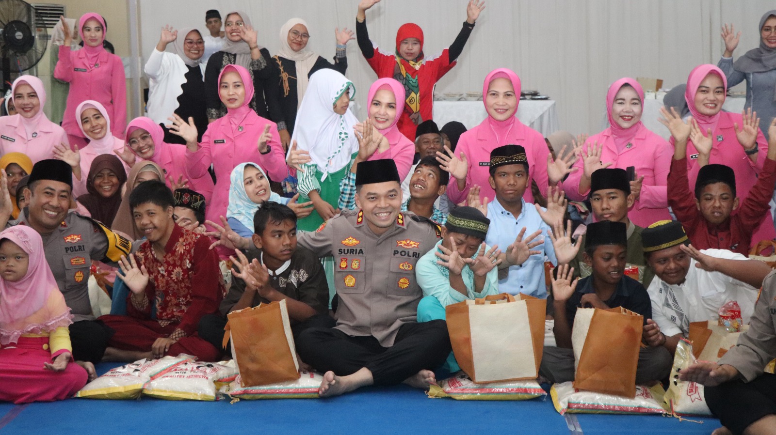 Kapolres Nganjuk Buka Bersama dan Santuni Anak Disabilitas, Tebar Kepedulian di Bulan Ramadan