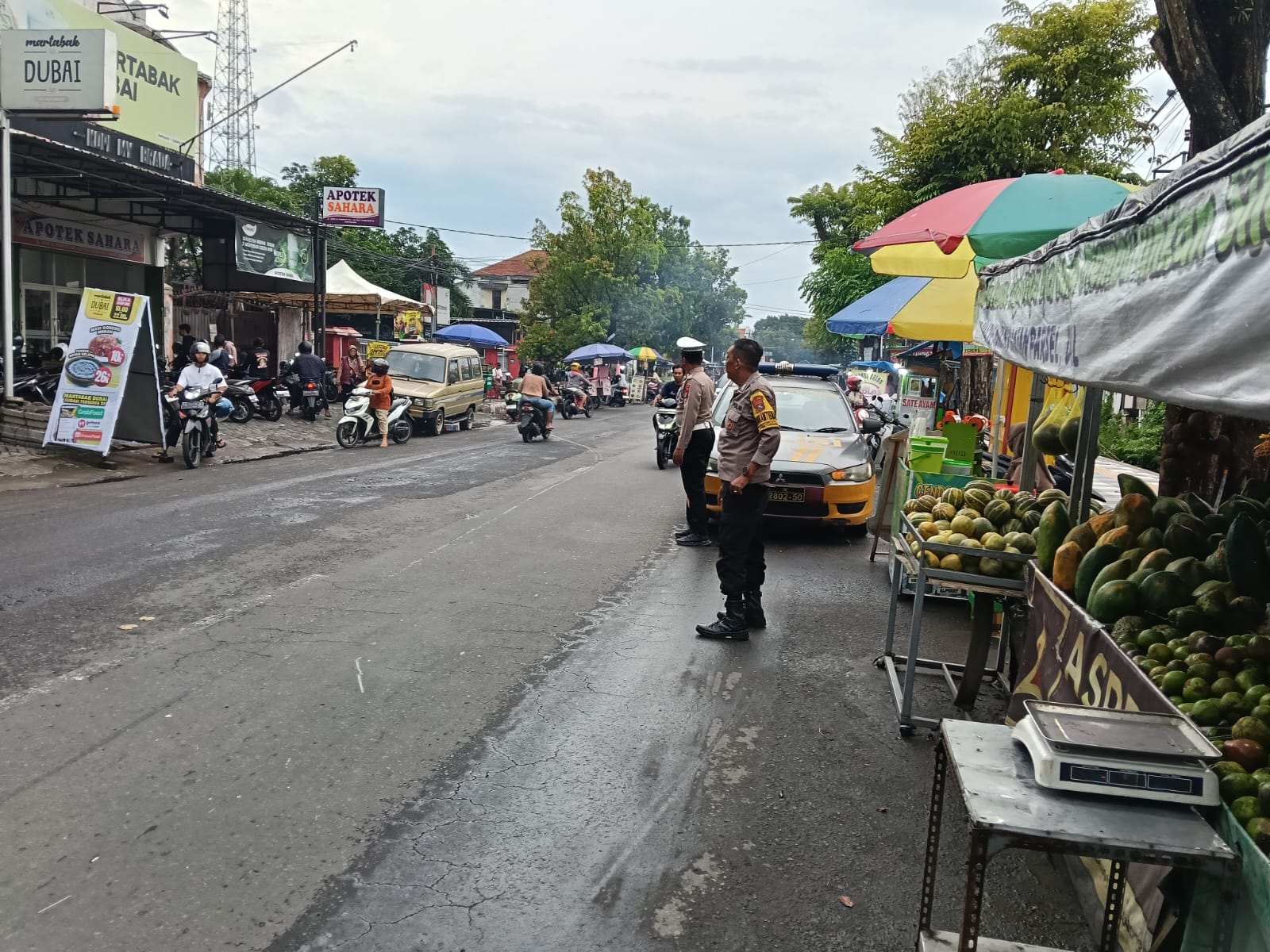 Cegah Gangguan Kamtibmas Polsek Kertosono Patroli Jelang Buka Puasa