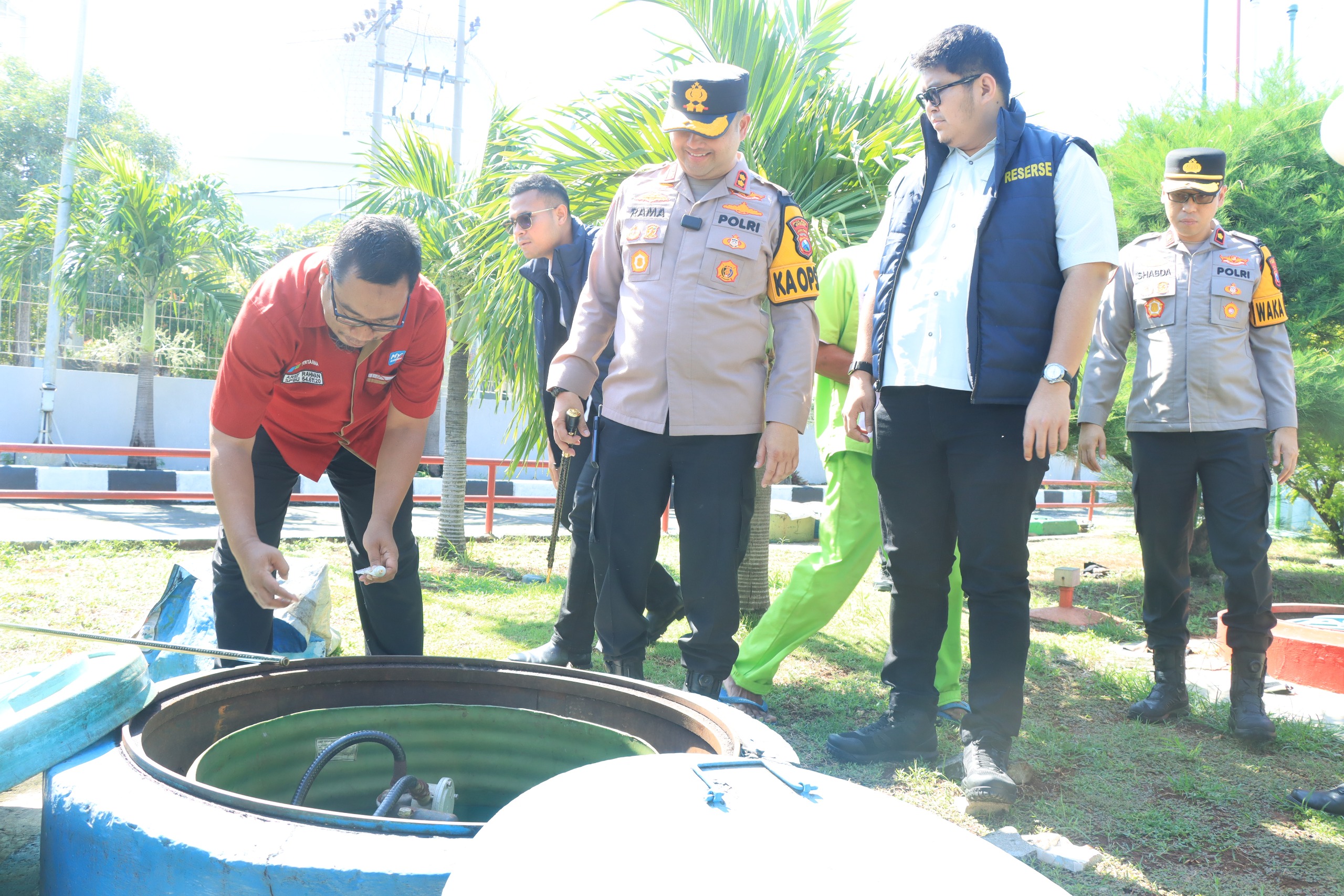 Polres Gresik Pantau SPBU Pastikan Stok Aman di Libur Lebaran